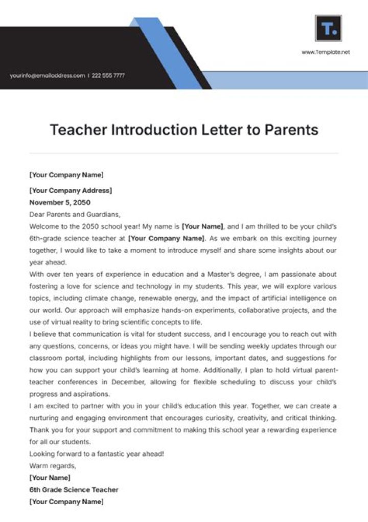 Crafting a Compelling Letter of Introduction for Teachers