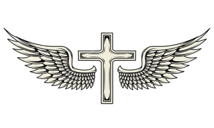 Cross and Wings Tattoo Design: A Symbol of Faith and Freedom