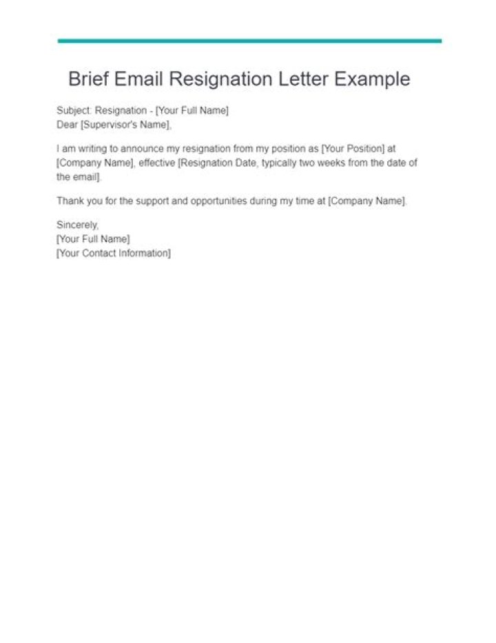 Email Resignation Letter Subject: Crafting the Perfect Exit