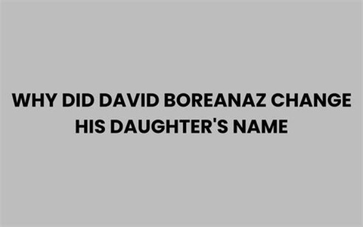 Unraveling the Mystery: Why Did David Boreanaz Change His Daughter's Name?